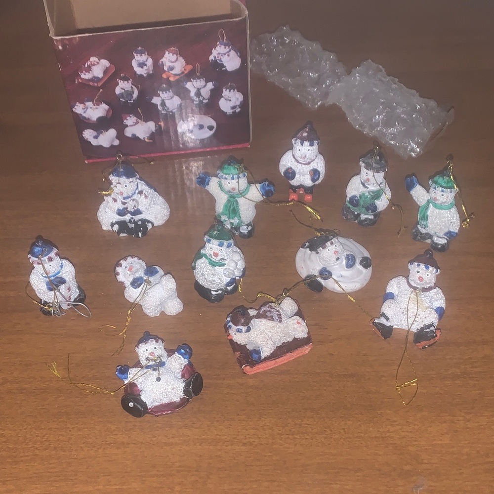 Regal Snowman Christmas Ornaments Set